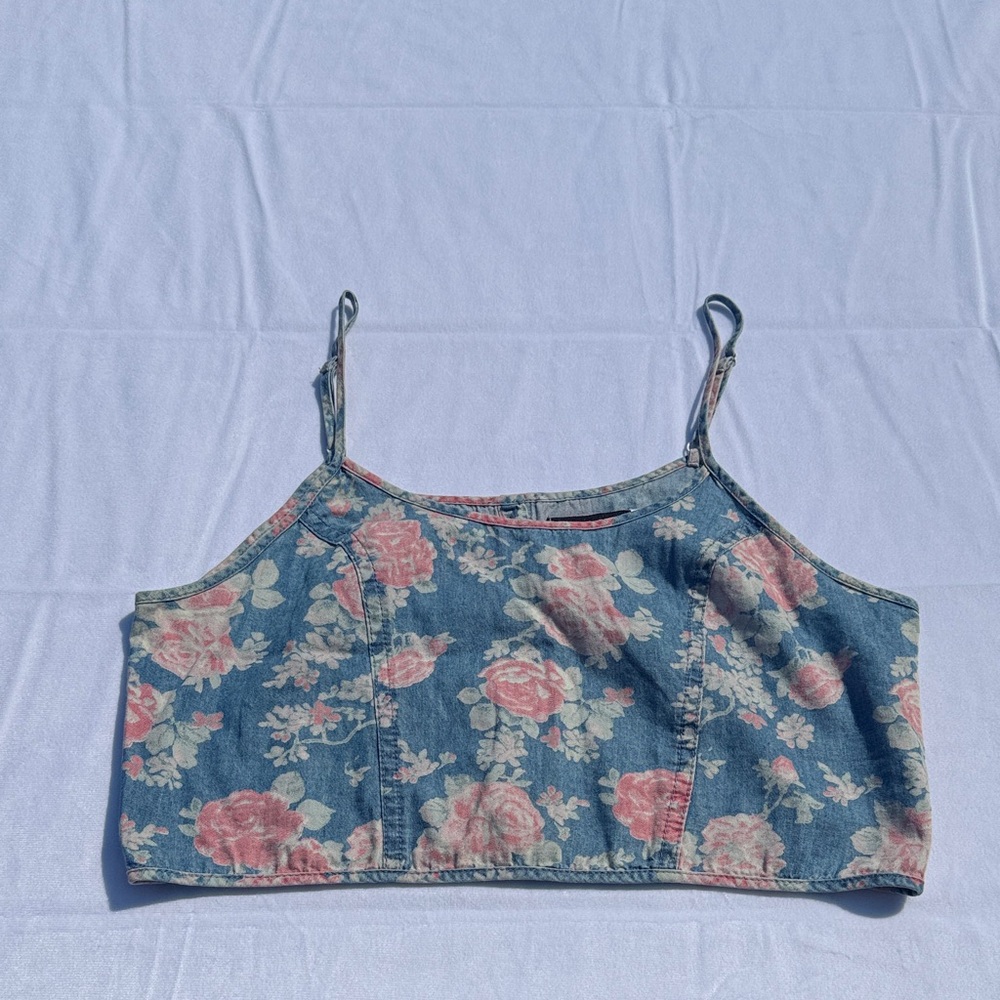 BDG Blue Floral Camisole Top